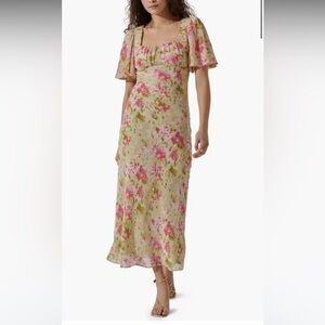 ASTR Floral Formal Maxi Dress Size Small